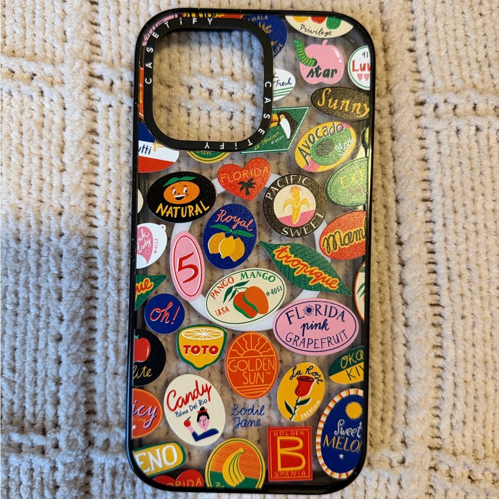 Casetify iPhone 14 Pro Max FRUIT STICKERS Impact Case By Bodil Jane